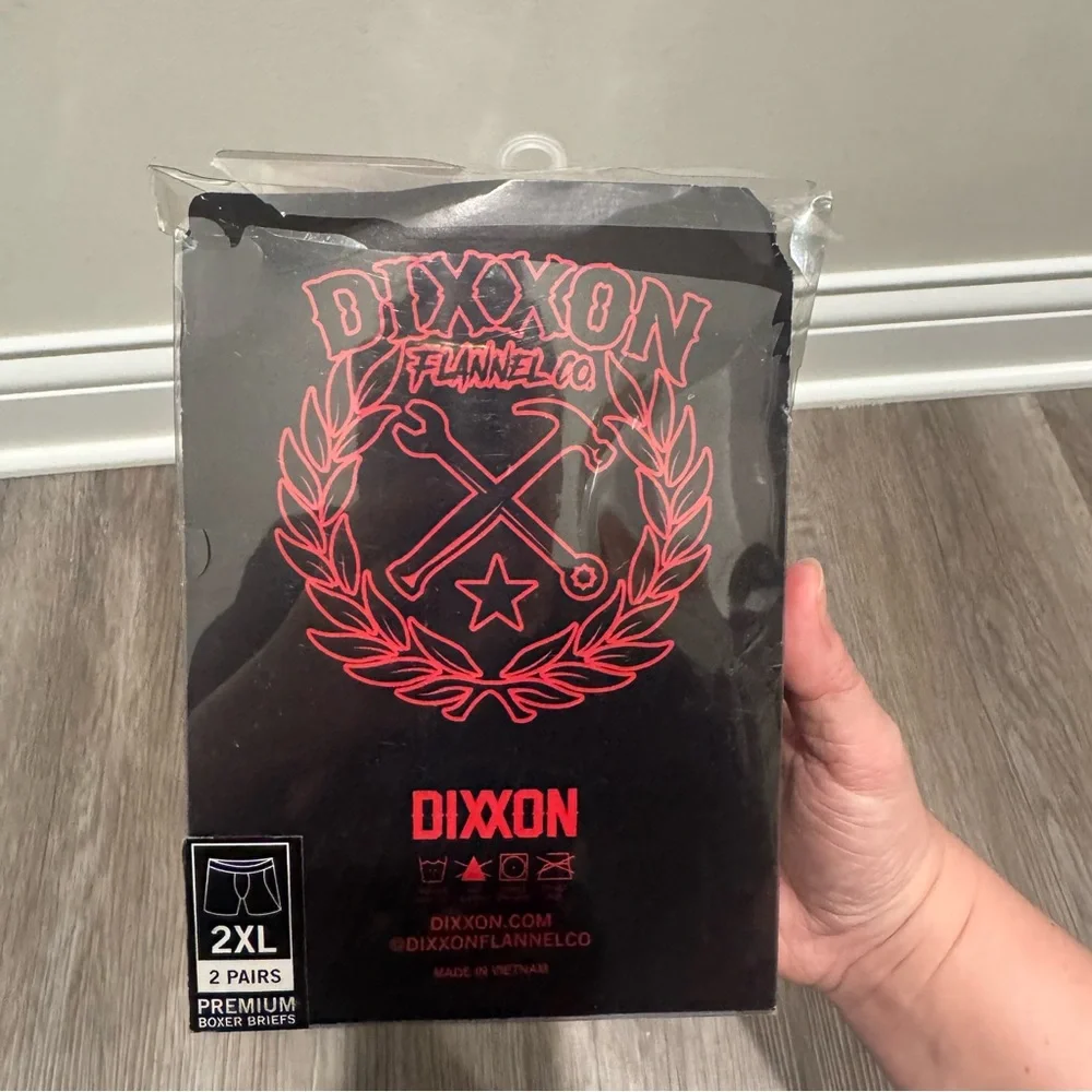 DIXXON Premium Boxer Brief 2 Pairs in Black Red